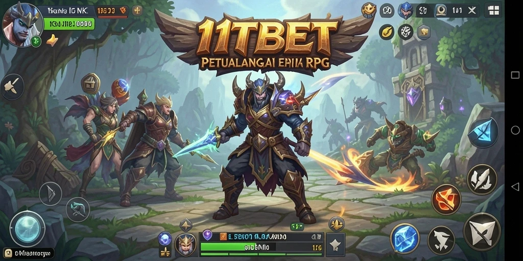 Tangkapan layar utama 11TBET menunjukkan aksi seru dalam pertarungan RPG.