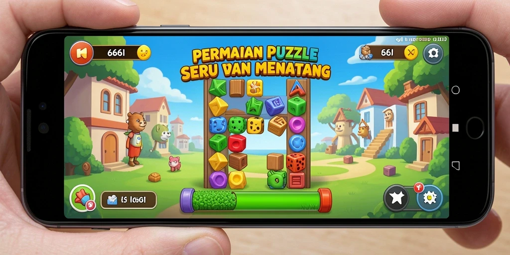 Screenshot gameplay 666I menampilkan tantangan puzzle yang menarik.