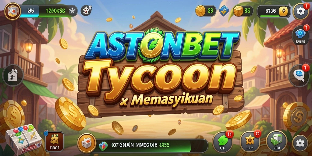 Gameplay ASTONBET yang menarik dalam membangun kerajaan bisnis.