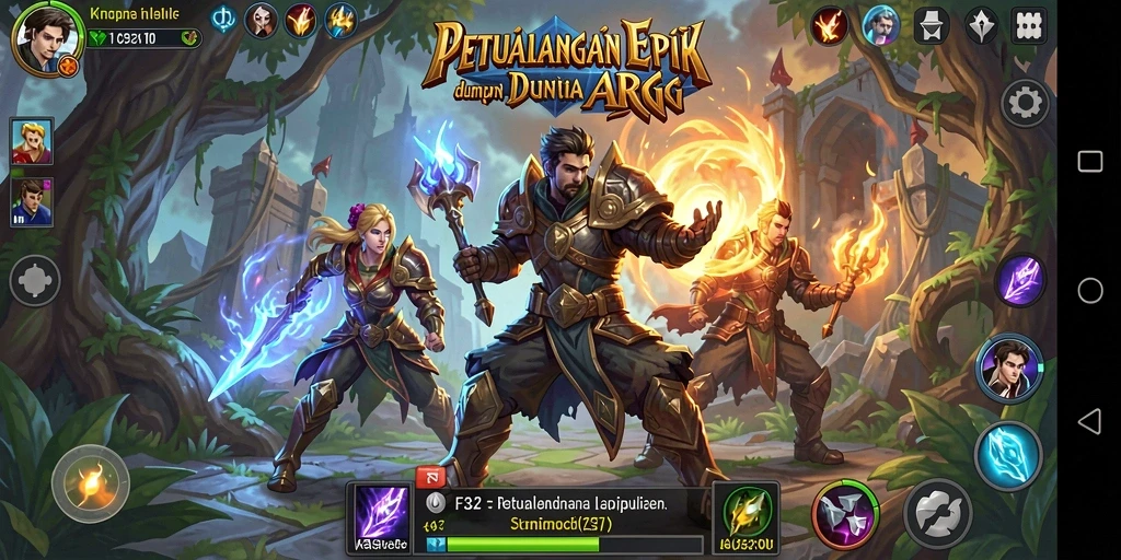 Tampilan gameplay F32 yang menegangkan dan penuh aksi.