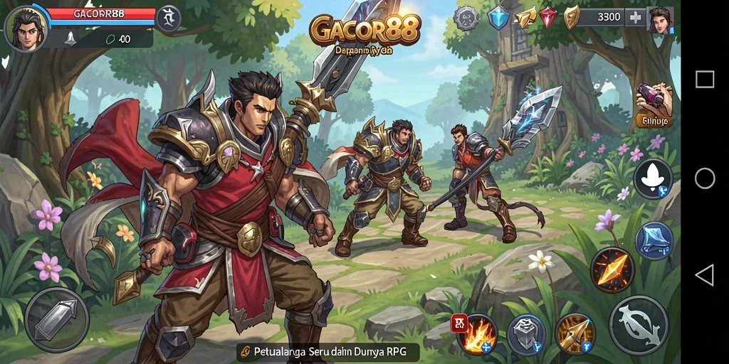 Tampilan gameplay GACOR88 yang mengasyikkan dan mendebarkan.