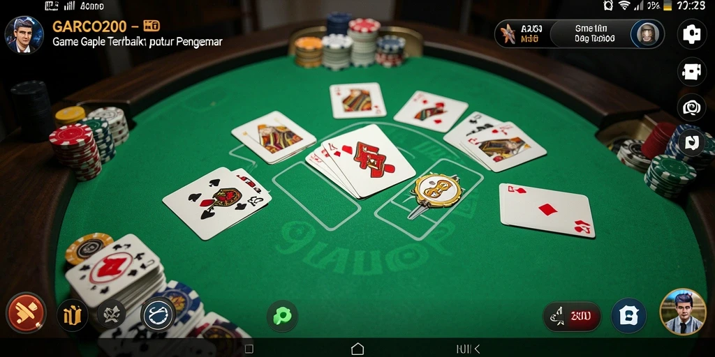 Gameplay seru Gaple di GARCO200 yang mengasyikkan.