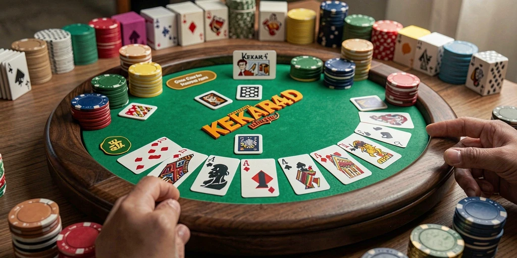 Tampilan menarik dari gameplay Gaple di KEKAR4D.