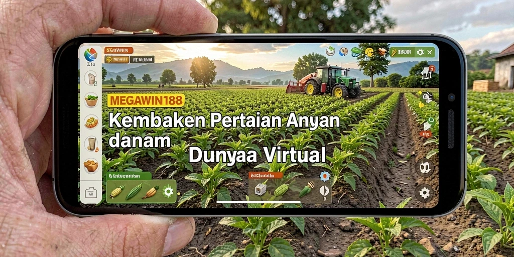 Screenshot gameplay MEGAWIN188 saat mengelola pertanian.