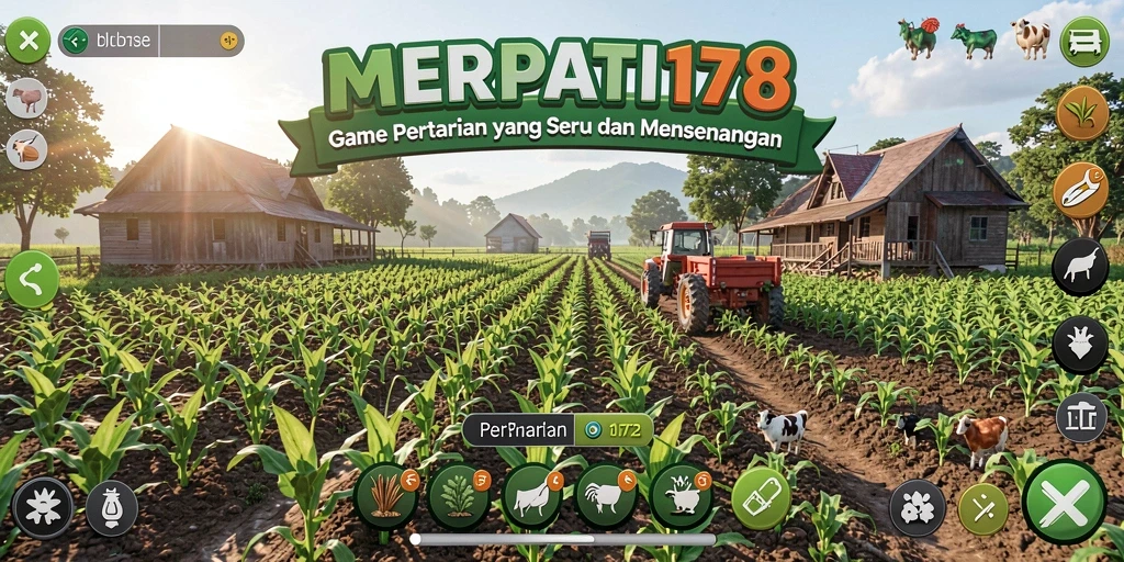 Gameplay MERPATI178 yang menarik dengan pertanian yang subur.