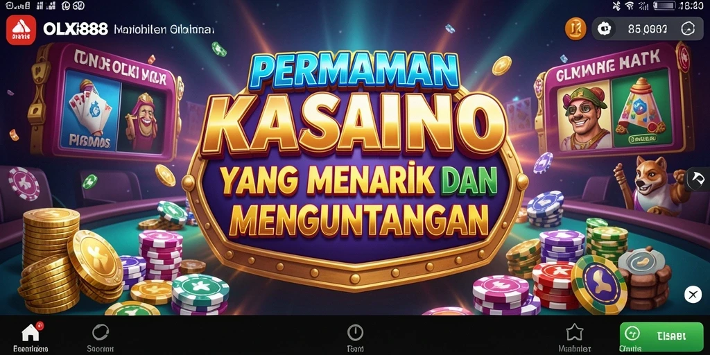 Gameplay OLX888 yang seru dan menegangkan dalam dunia kasino.